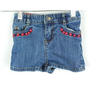 Genuinekids from Oshkosh Embroidered Shorts 24 mos